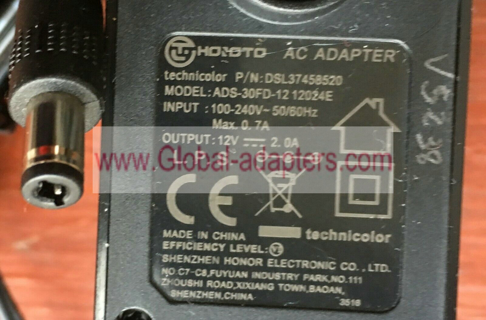 New Genuine Honor 12V DC 2.0A ac adapter ADS-30FD-12 12024E wall charger Power Supply